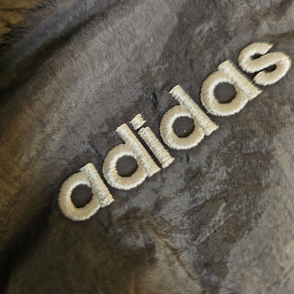 Adidas black with white stripe training joggers lined track pants in size M US - Picture 6 of 9